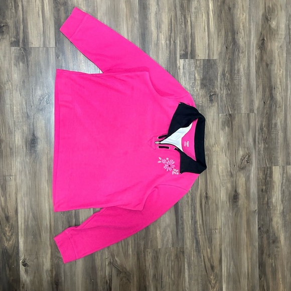 Alia Black And Pink Sweater With Floral Embroidery - Picture 3 of 6